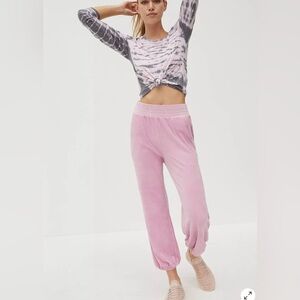 Anthropologie Jamie Velour Joggers